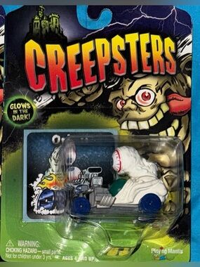 Eyeball Racer Toy Vehicle - White and Blue